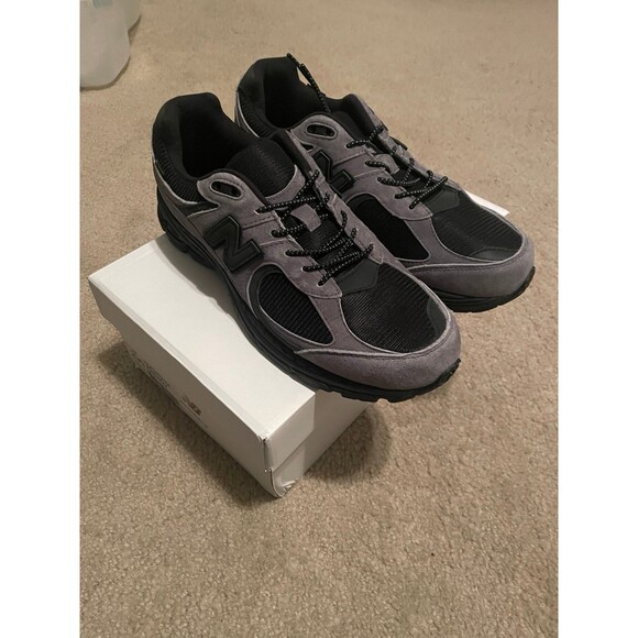 New Balance 2002R Gore-Tex JJJJound Charcoal Black - Picture 2 of 7